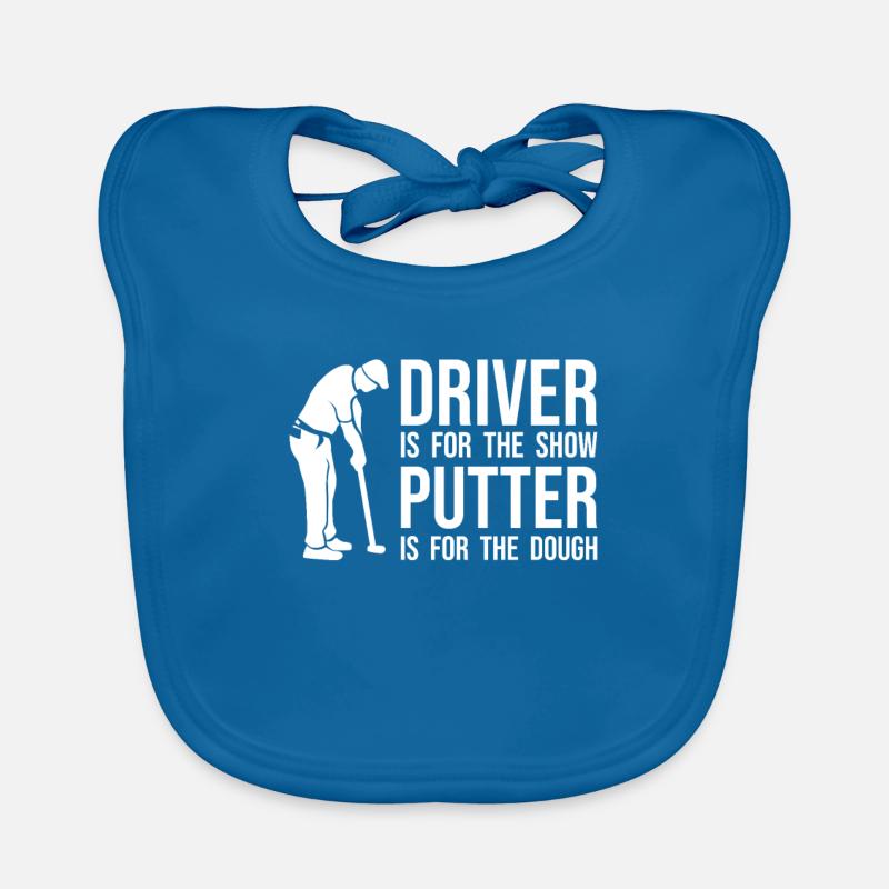 Funny Golfer Saying - Driver Putter Funny Organic Baby Bibs