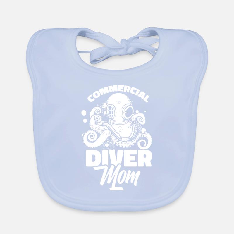 Diving Divers Commercial Diving Organic Baby Bibs