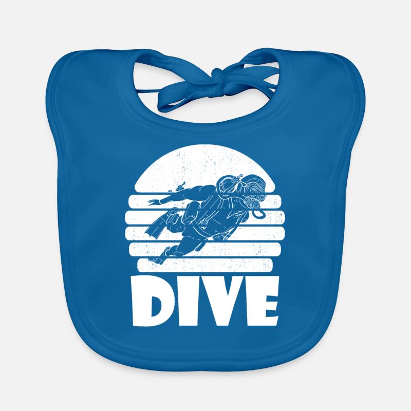Diving Divers Commercial Diving Organic Baby Bibs