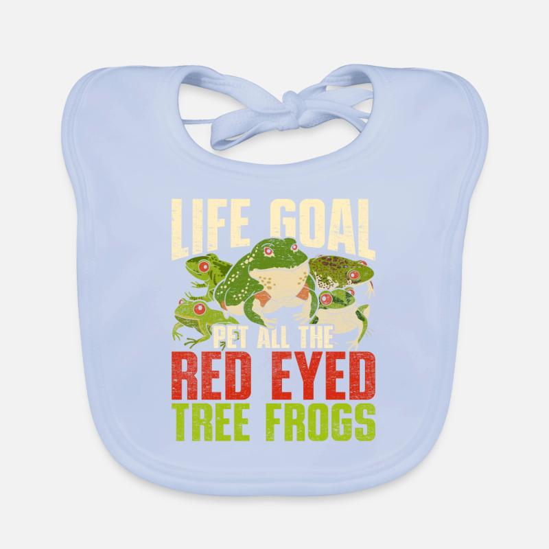 Rotaugenlaubfrosch Baby Bio-Lätzchen