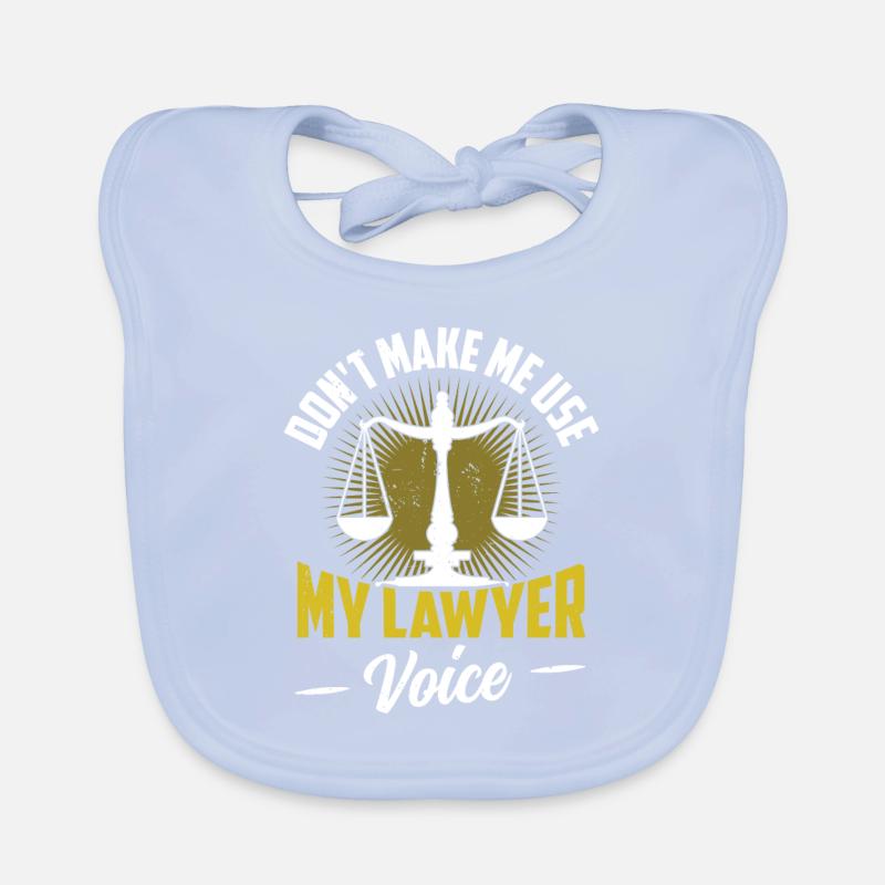 Ne me forcez pas à utiliser ma voix d’avocat Bavoir bio Bébé