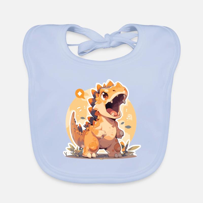 Dinsaur Dino Bébé Dinosaure Bébé Bavoir bio Bébé