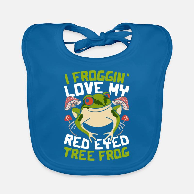 Frosch Rotaugenlaubfrosch Baby Bio-Lätzchen