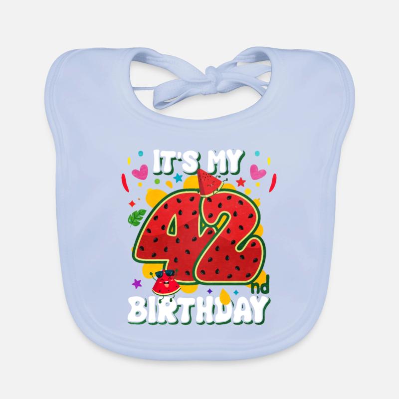 42e anniversaire Pastèque Bavoir bio Bébé