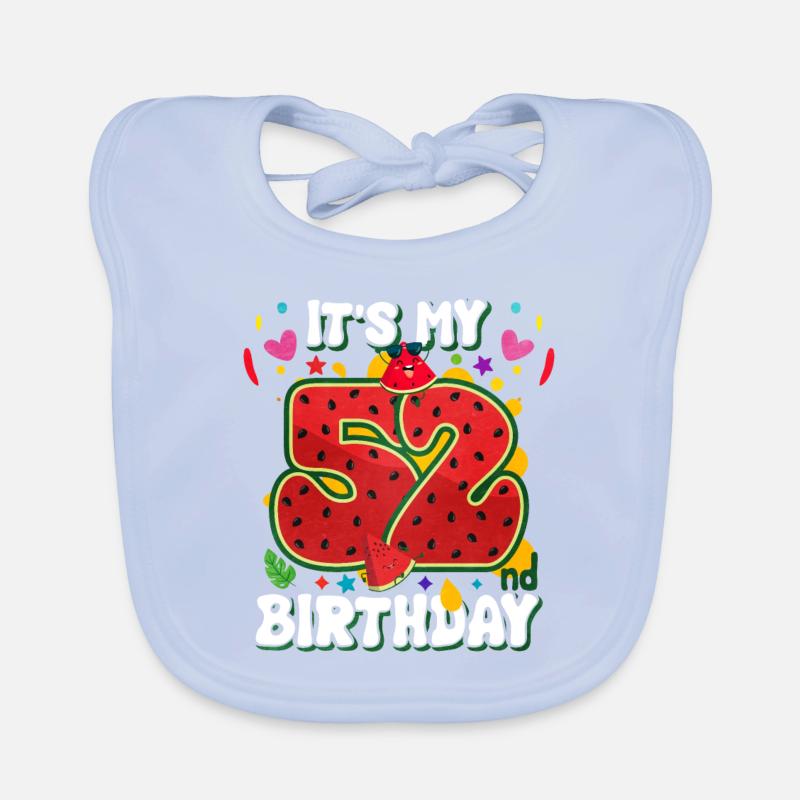 52e anniversaire Pastèque Bavoir bio Bébé