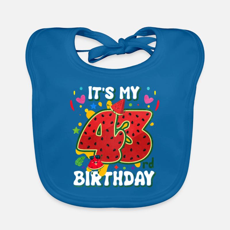 43e anniversaire Pastèque Bavoir bio Bébé