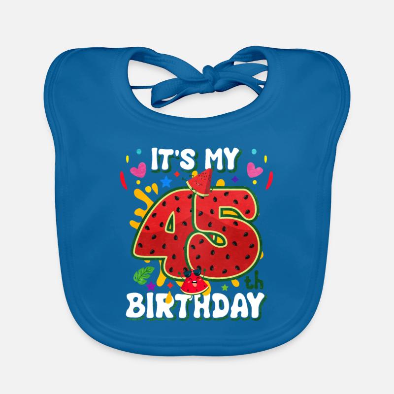 45e anniversaire Pastèque Bavoir bio Bébé