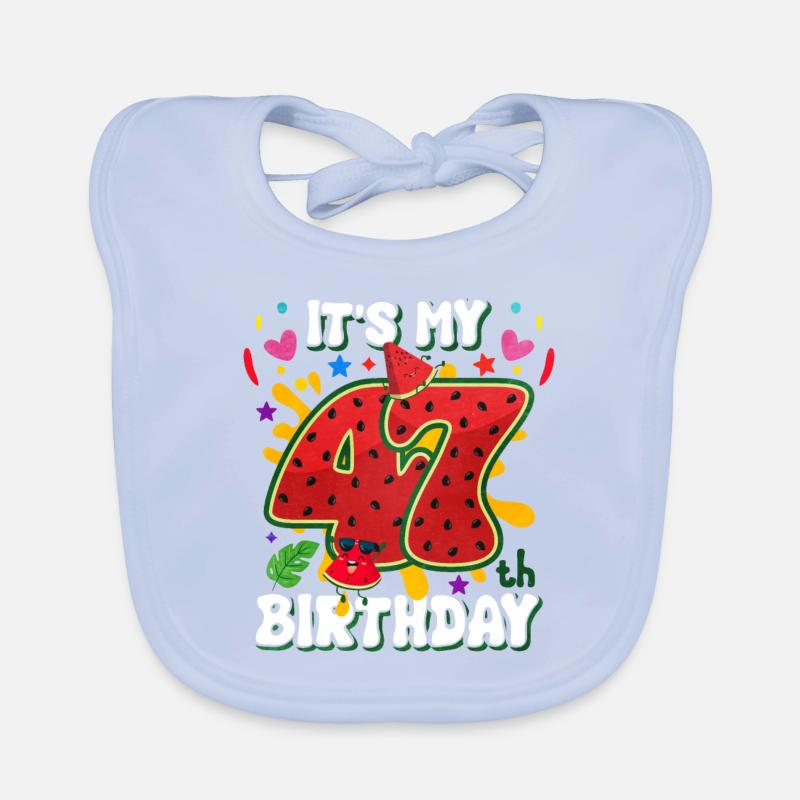 47e anniversaire Pastèque Bavoir bio Bébé