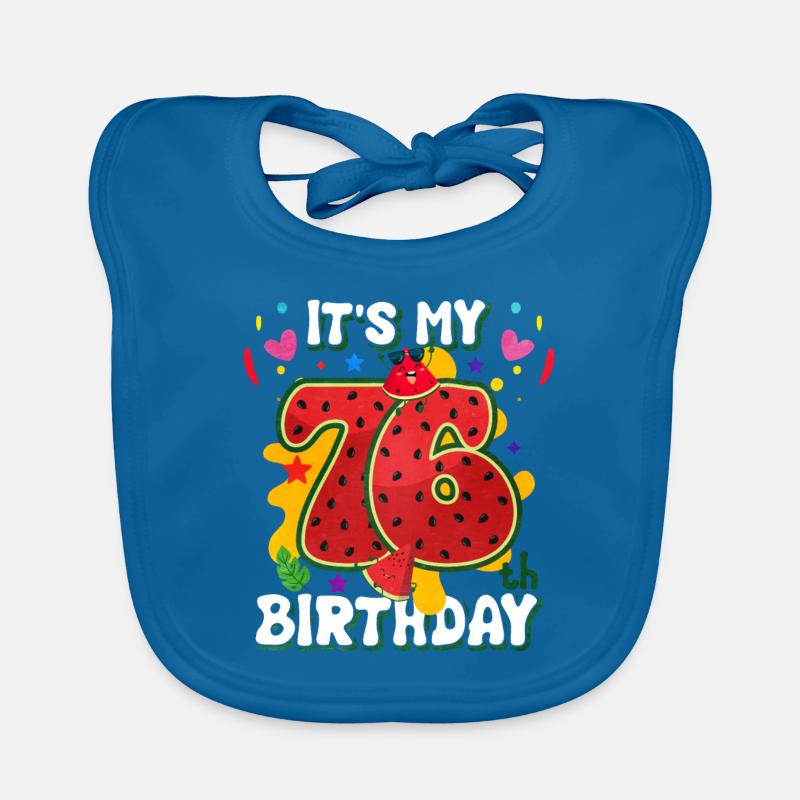 76e anniversaire Pastèque Bavoir bio Bébé