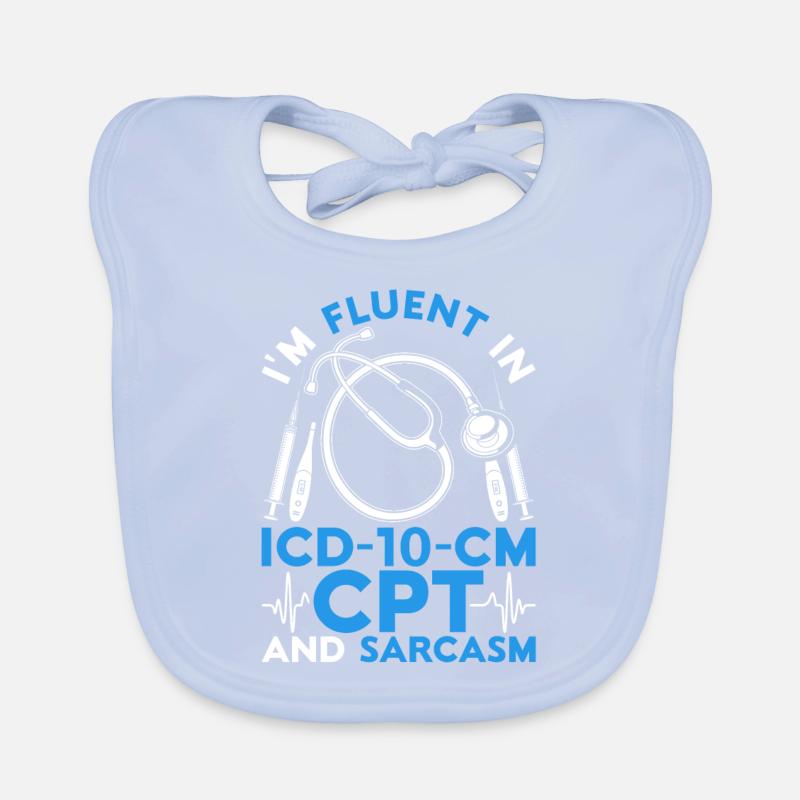 Spécialiste du codage CIM-10-CM CPT et sarcasme Bavoir bio Bébé