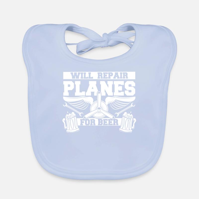 Mécanicien d’avion Bavoir bio Bébé