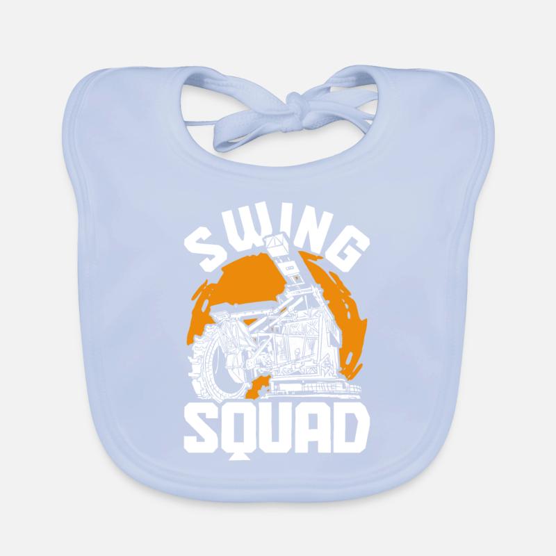 Baggerfahrer Swing Squad Baby Bio-Lätzchen