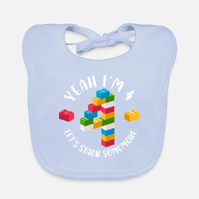Yeah I'm 4 Let's stack some more Baby Bio-Lätzchen