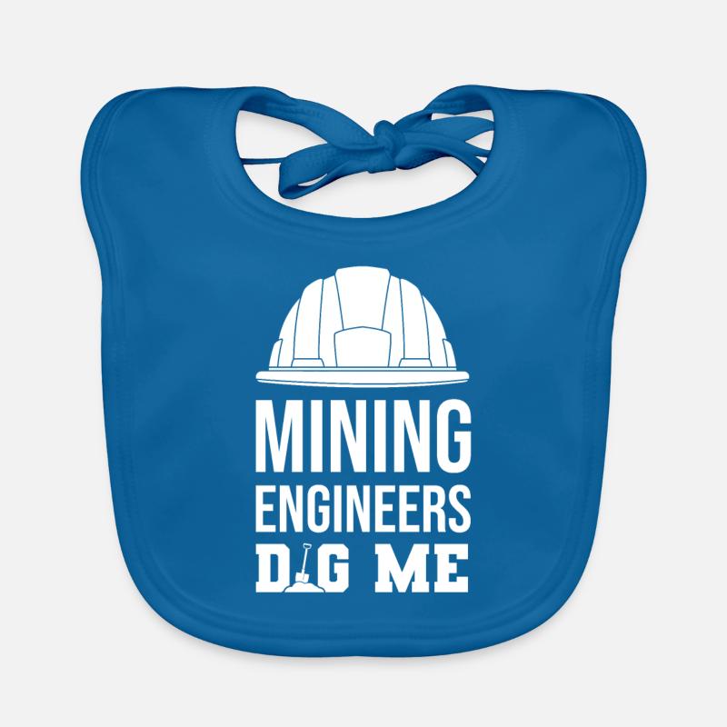 Engineer Mining Engineer Organic Baby Bibs
