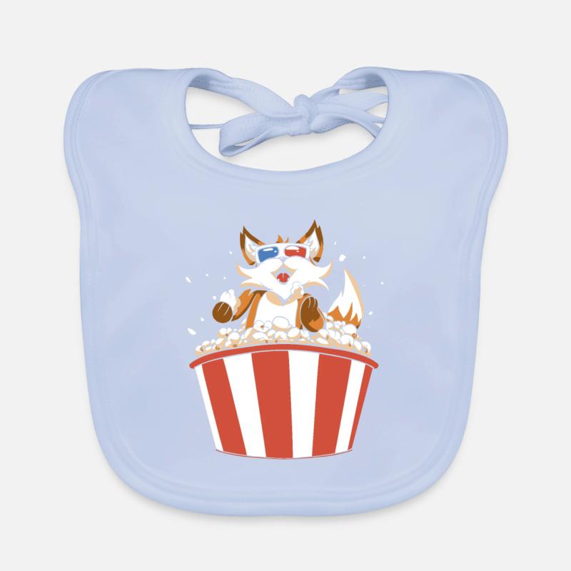 Popcorn Fox Bavoir bio Bébé