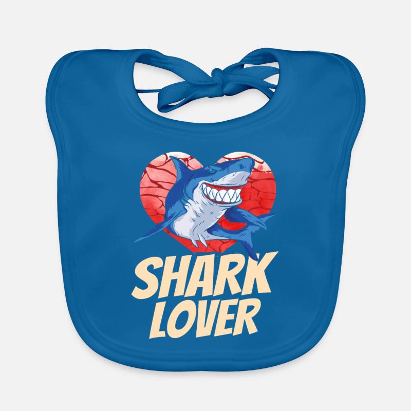 Amateur de requin Dent de requin Requin Plongée avec requin Bavoir bio Bébé