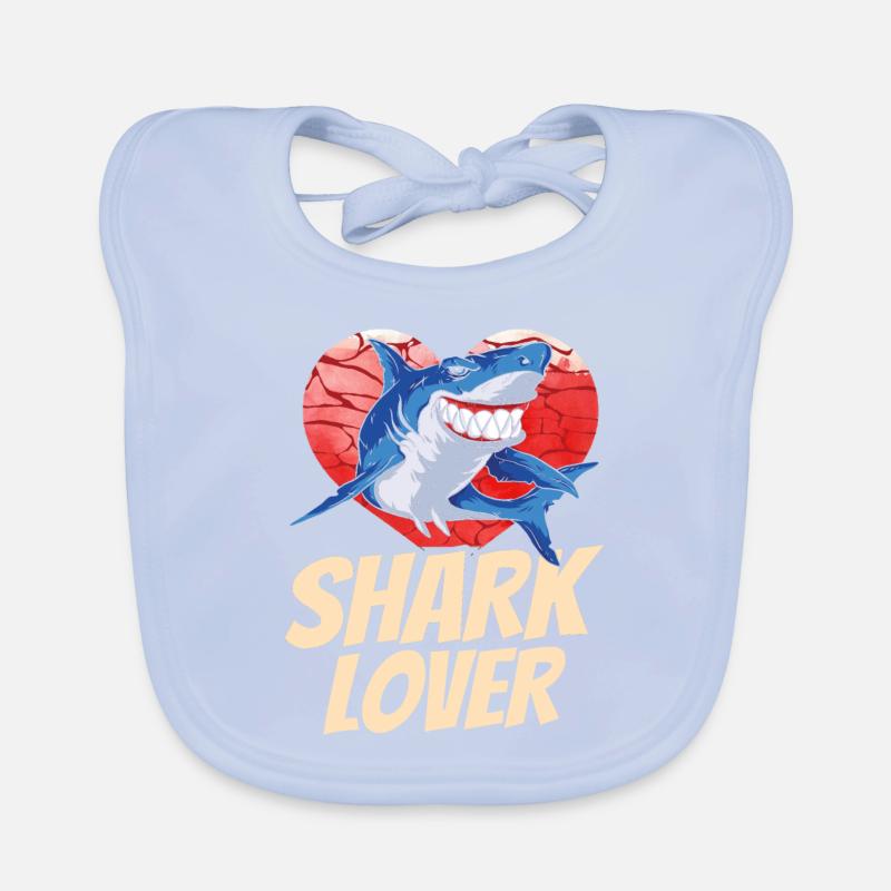 Amateur de requin Dent de requin Requin Plongée avec requin Bavoir bio Bébé