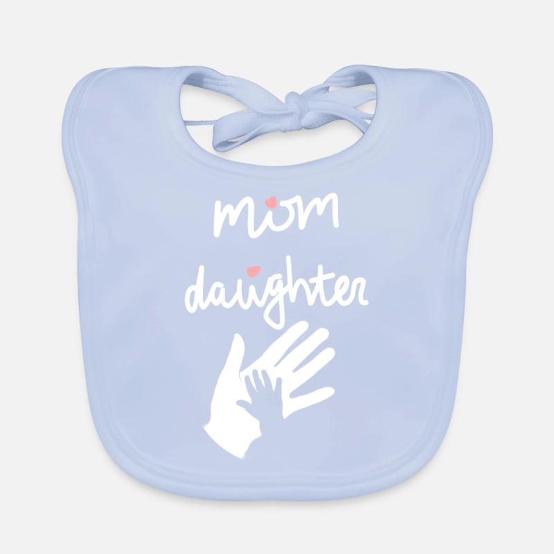 Mutter Tochter Muttertag feiern Mama Geschenkidee Baby Bio-Lätzchen