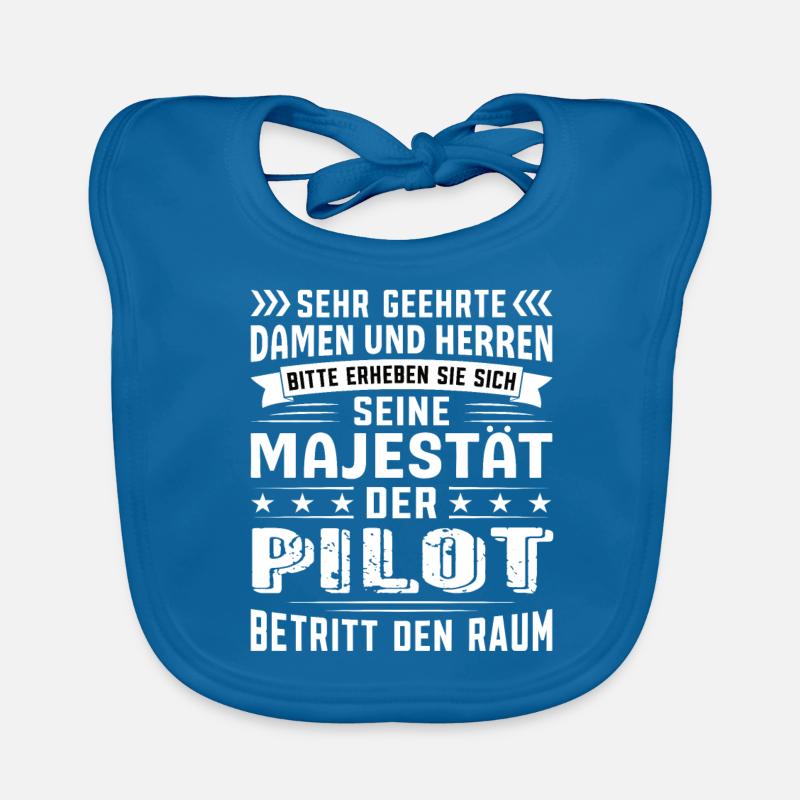 Pilot Geburtstag Pilot Sprüche Pilot Geschenke Baby Bio-Lätzchen