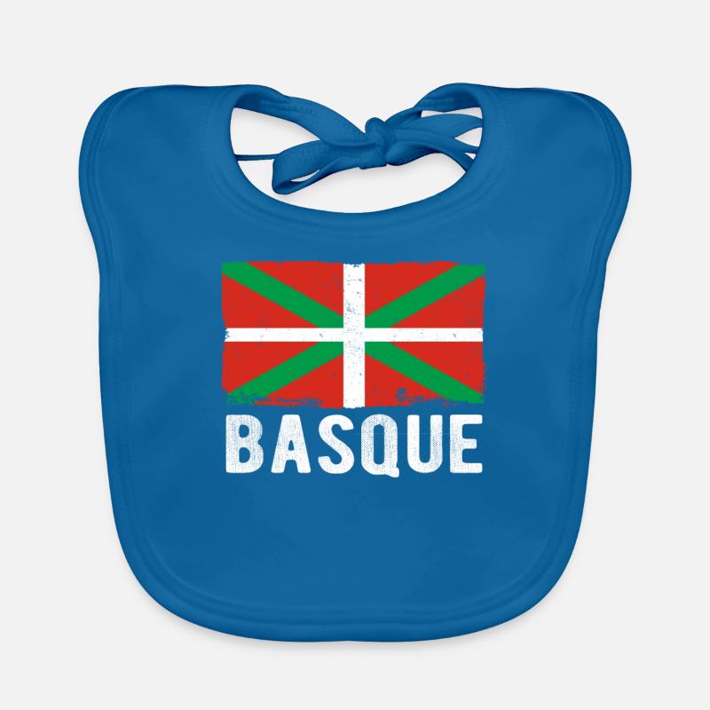 Pays Basque Drapeau Basque Bavoir bio Bébé