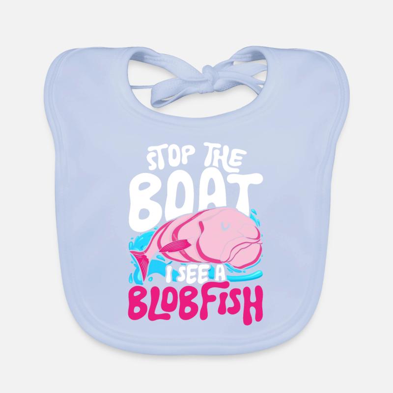 Blobfisch Stop The Boat I See A Blobfish Baby Bio-Lätzchen