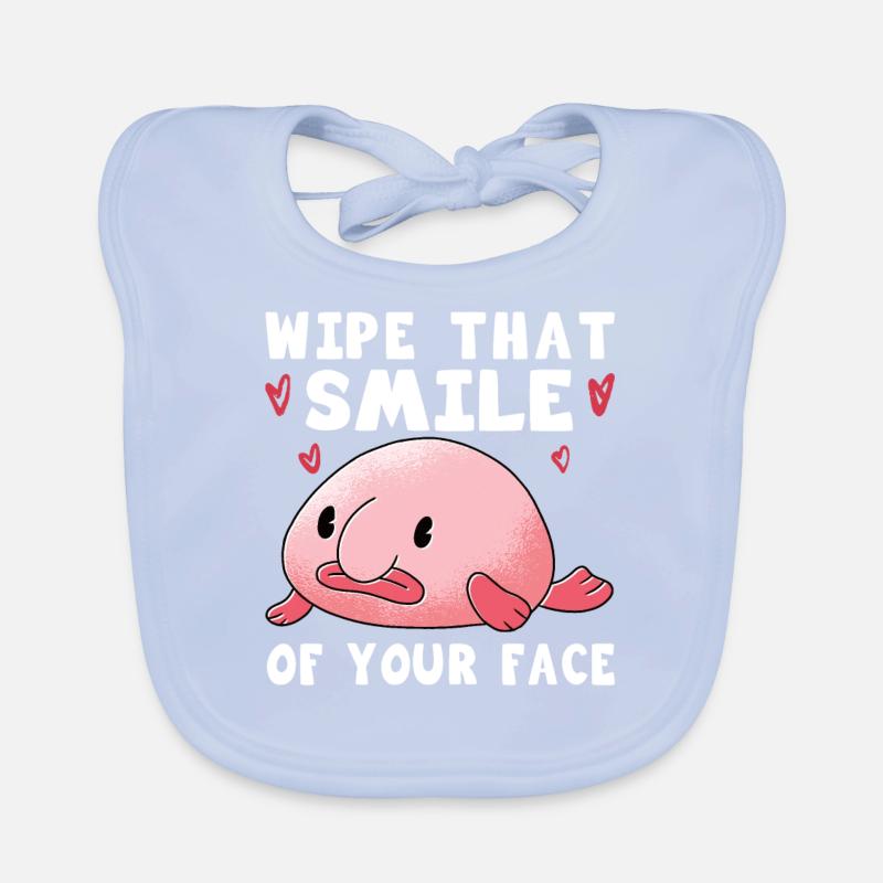 Costume de Blobfish - Visage de poisson Blob laid - Bavoir bio Bébé