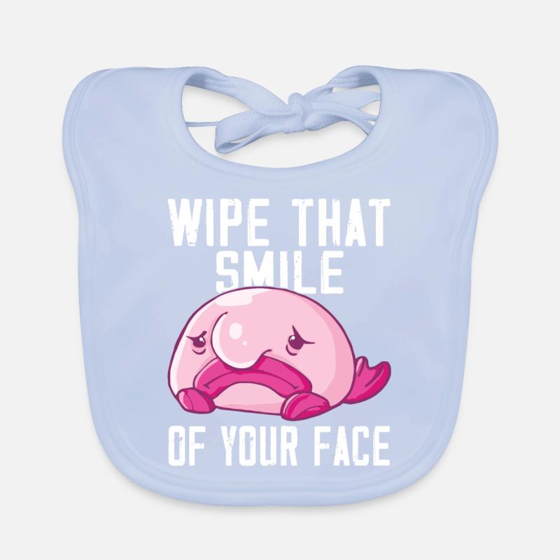 Blobfish Costume - Ugly Blob Fish Face - Organic Baby Bibs