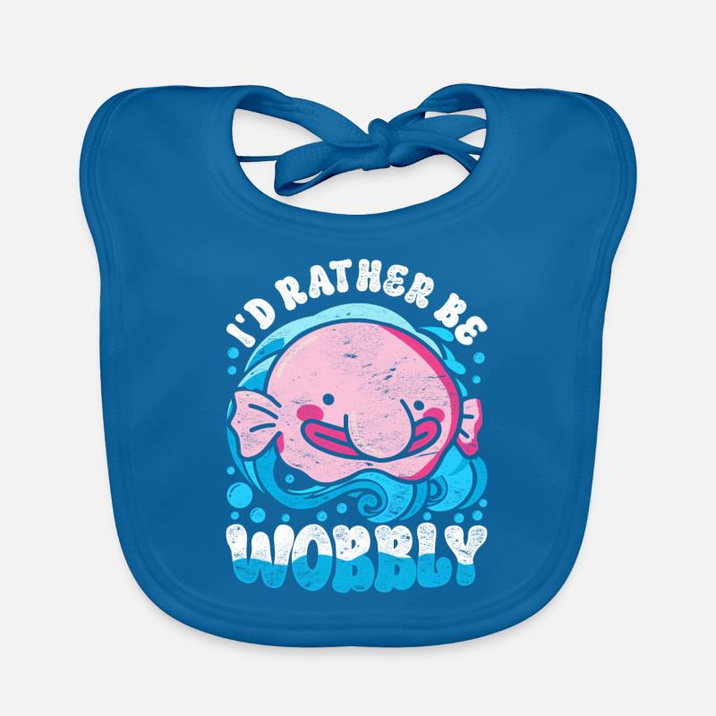 Blobfisch Je préfère être bancal Bavoir bio Bébé