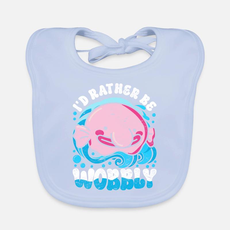 Blobfisch I'd Rather Be Wobbly Baby Bio-Lätzchen