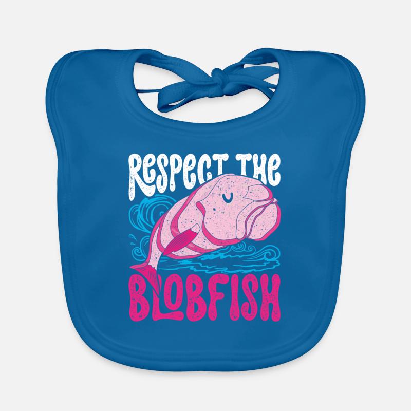 Blobfisch Respect The Blobfish Organic Baby Bibs