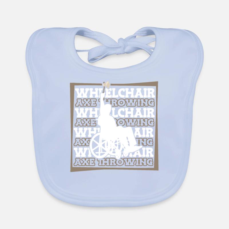 axe throwing axe thrower wheelchair Organic Baby Bibs