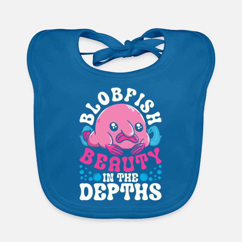Blobfisch Blobfish Beauté dans les profondeurs Bavoir bio Bébé