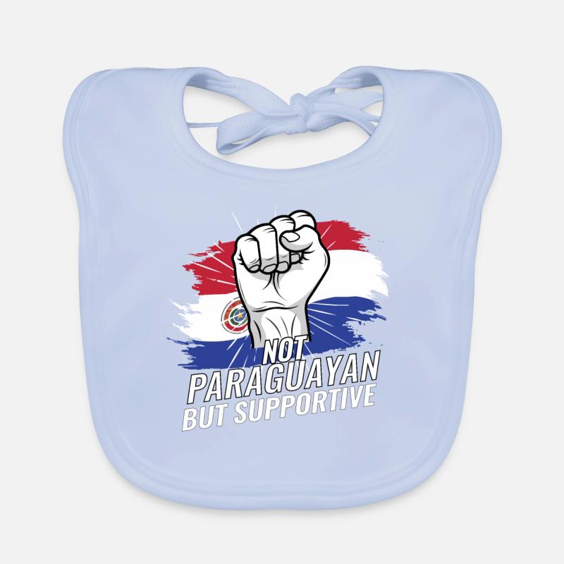 Pas le drapeau paraguayen mais le drapeau du Paraguay Bavoir bio Bébé