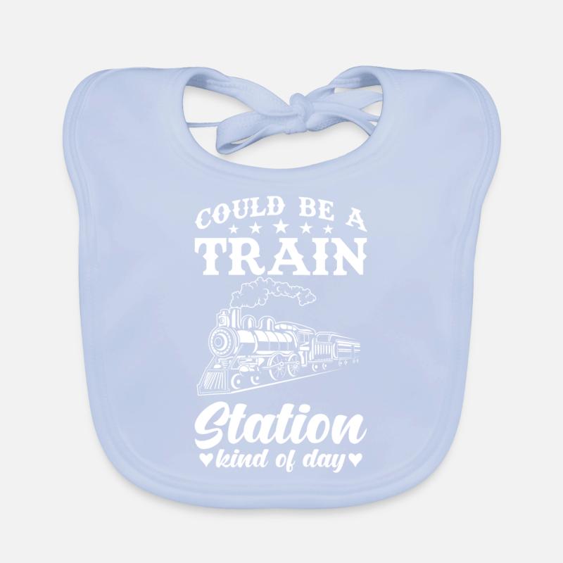 Voyage en train Bavoir bio Bébé