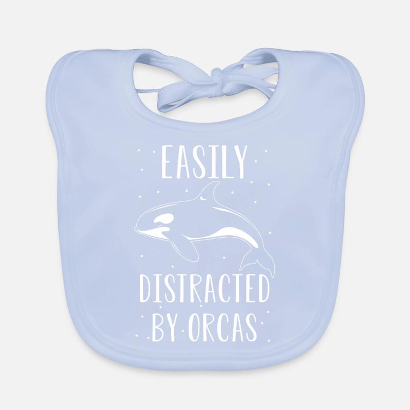 Orca Wal Spruch Baby Bio-Lätzchen