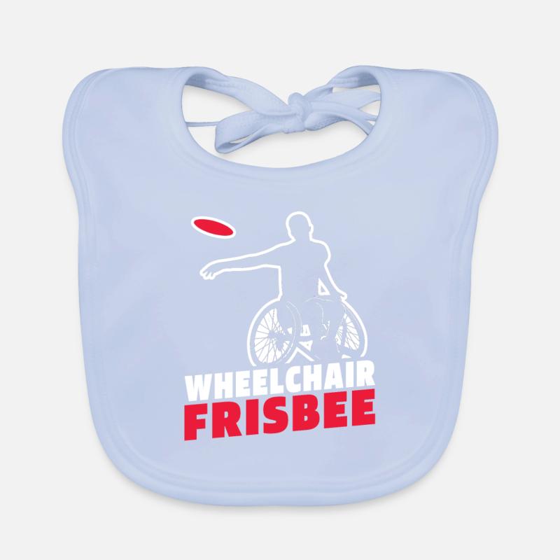 Frisbee Rollstuhl Baby Bio-Lätzchen