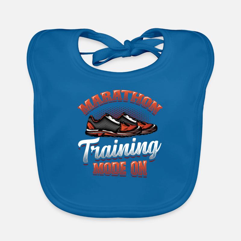 Marathon-Trainingsmodus, auf Marathon Runner Baby Bio-Lätzchen