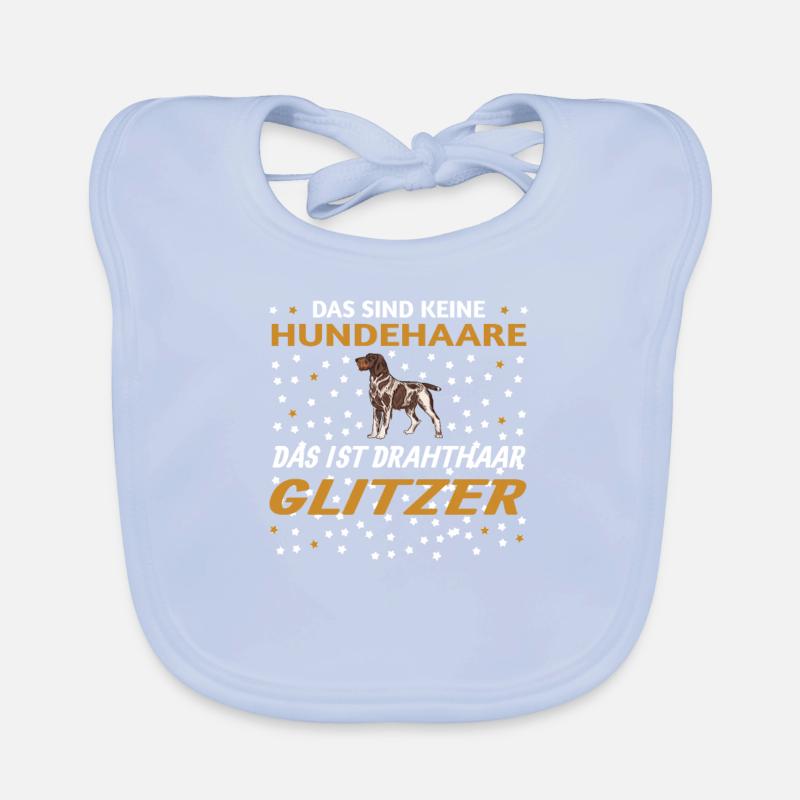 Hunde Deutsch Drahthaar Hundebesitzer Baby Bio-Lätzchen