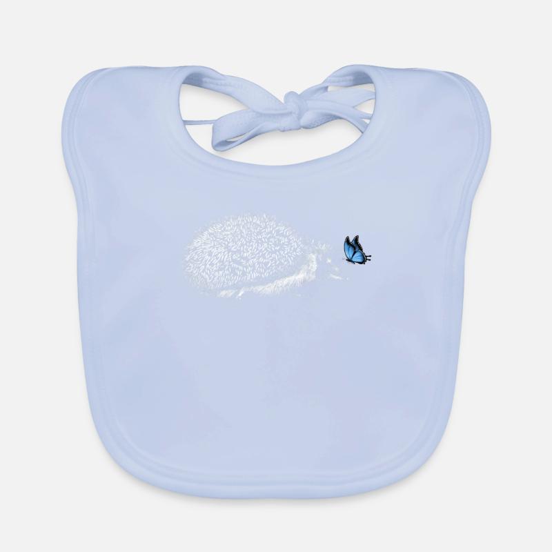 Hérisson avec papillon Bavoir bio Bébé
