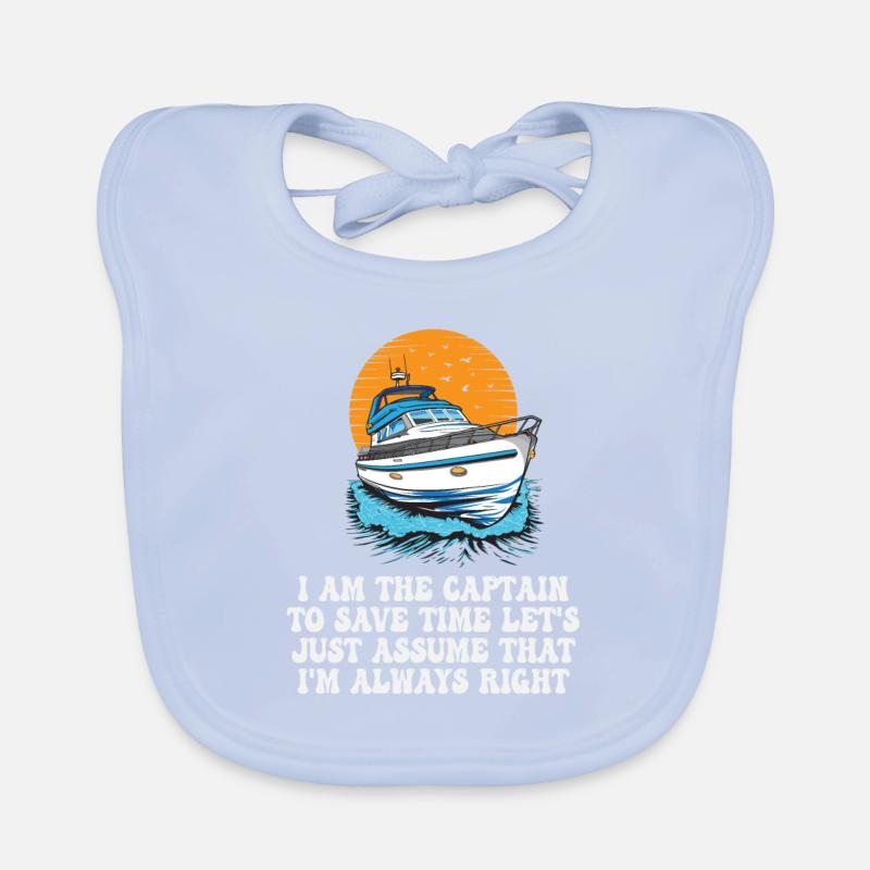 I Am The Captain To Save Time Let's Just Assume Baby Bio-Lätzchen