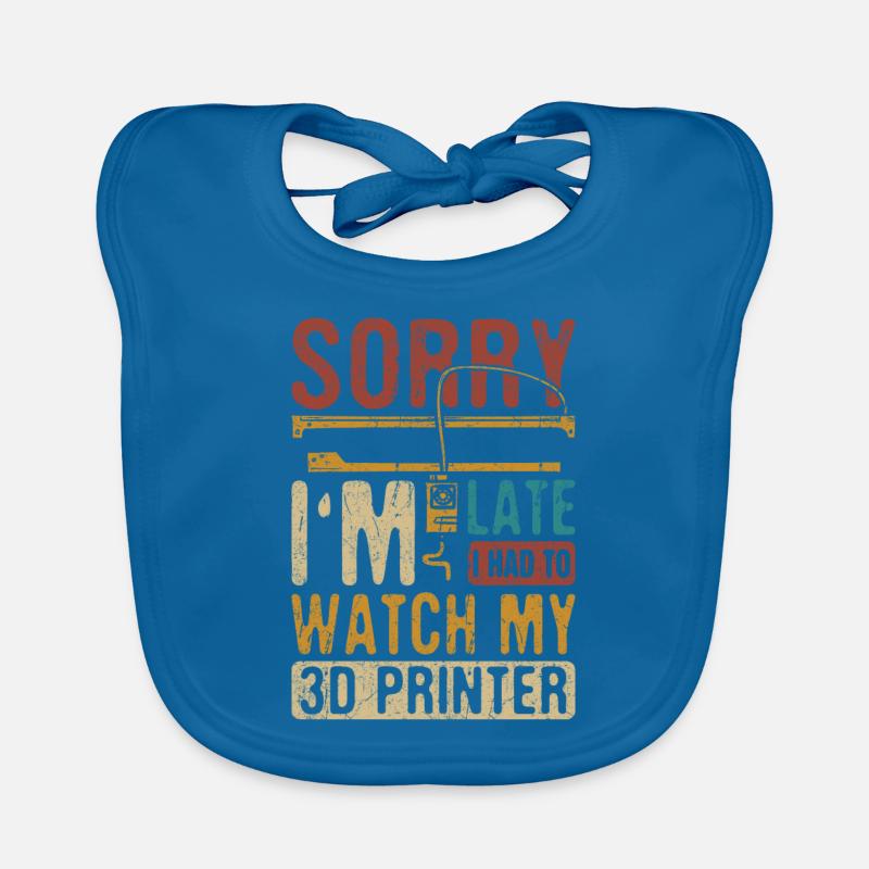 3D Printing 3D Printer Retro Design Slice Print Organic Baby Bibs