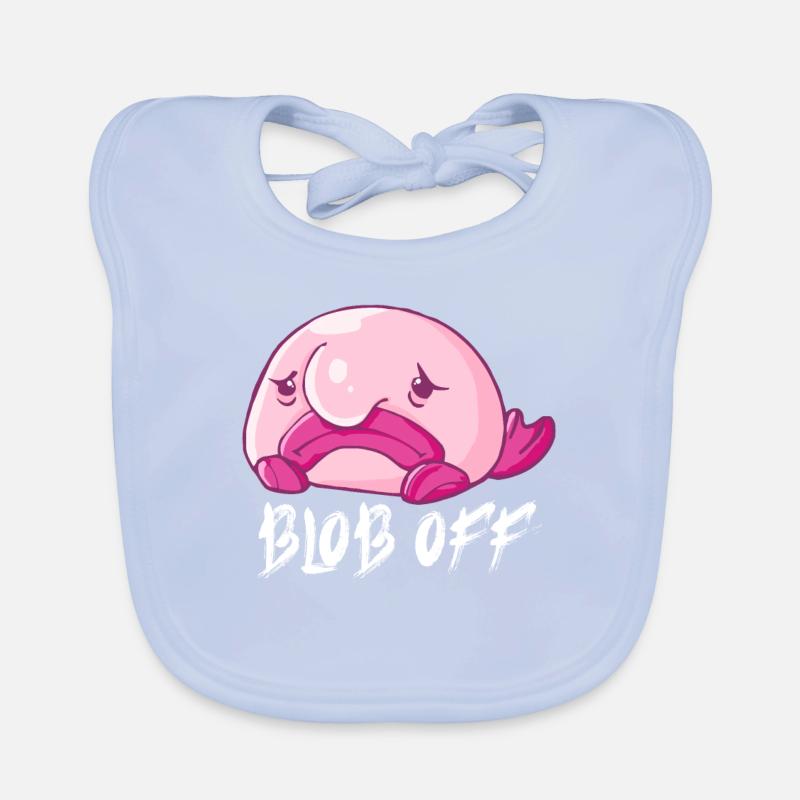 Costume de Blobfish - Visage de poisson Blob laid - Bavoir bio Bébé