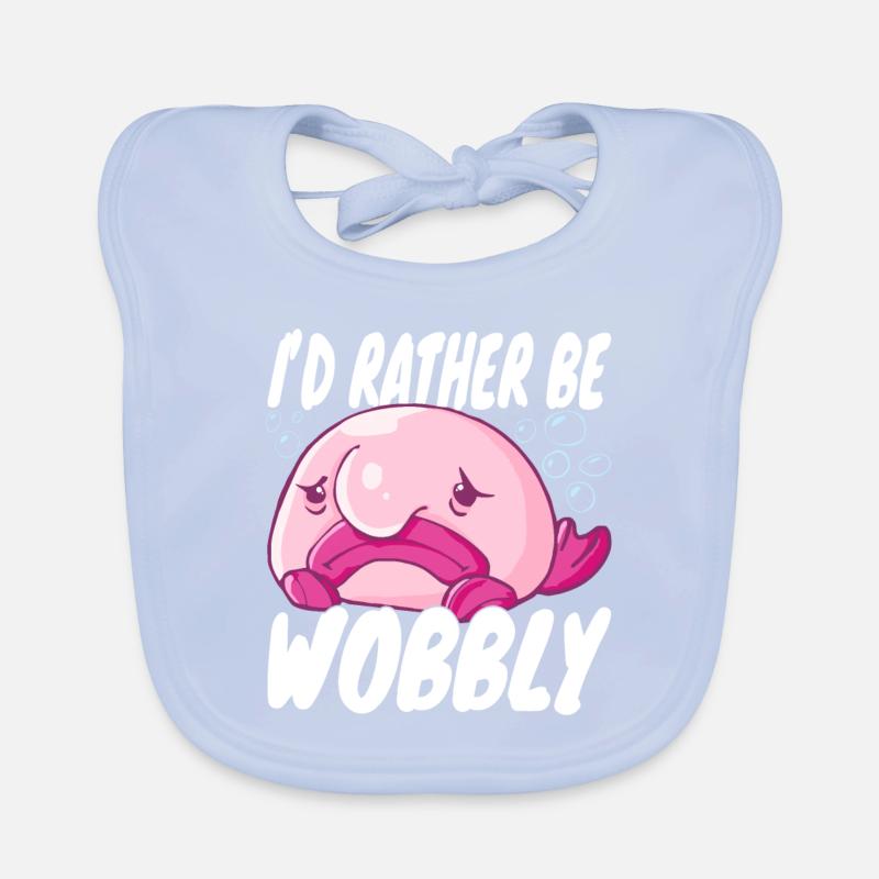 Costume de Blobfish - Visage de poisson Blob laid - Bavoir bio Bébé