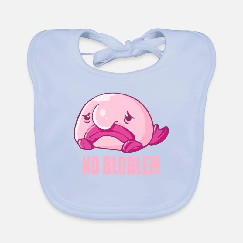 Costume de Blobfish - Visage de poisson Blob laid - Bavoir bio Bébé