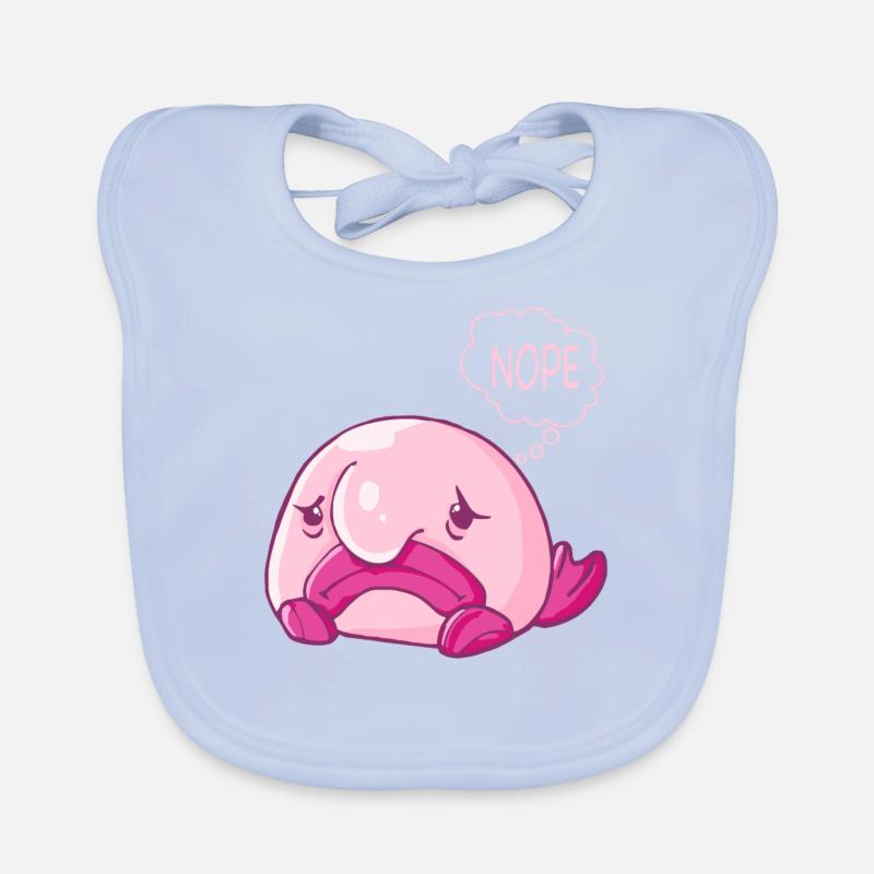 Costume de Blobfish - Visage de poisson Blob laid - Bavoir bio Bébé