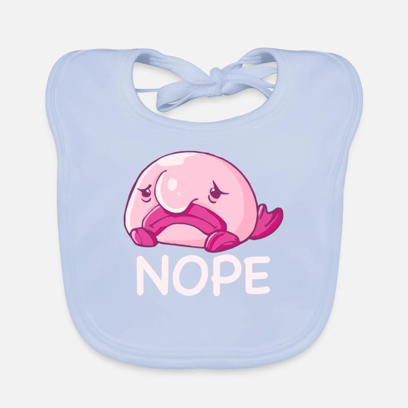 Costume de Blobfish - Visage de poisson Blob laid - Bavoir bio Bébé