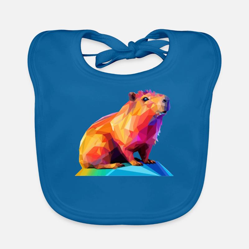 Conception de polygones bas Capybara Bavoir bio Bébé