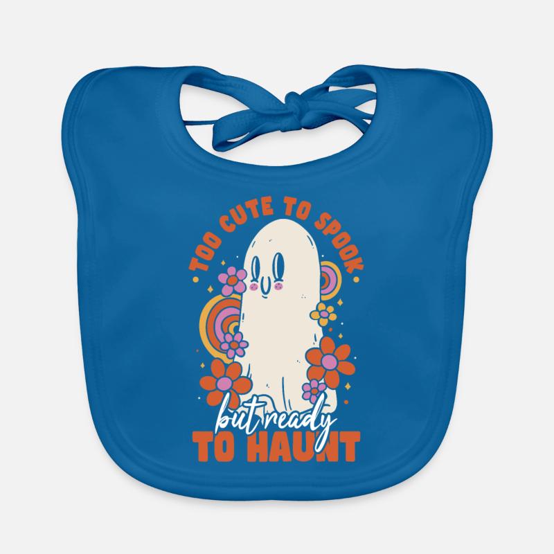 Trop mignon pour Spuke Ghost Halloween Bavoir bio Bébé