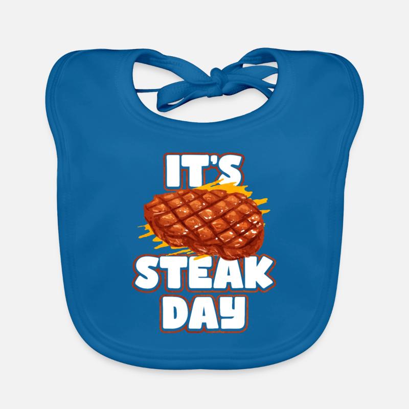 Steak Organic Baby Bibs