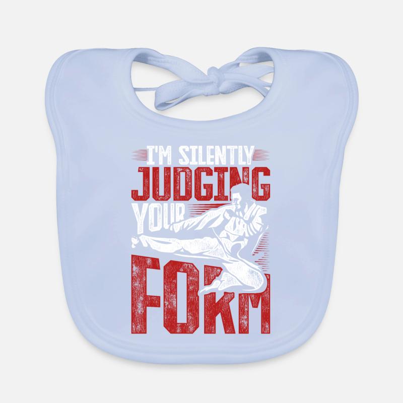 Tang so do shotokan silently judging your form Organic Baby Bibs